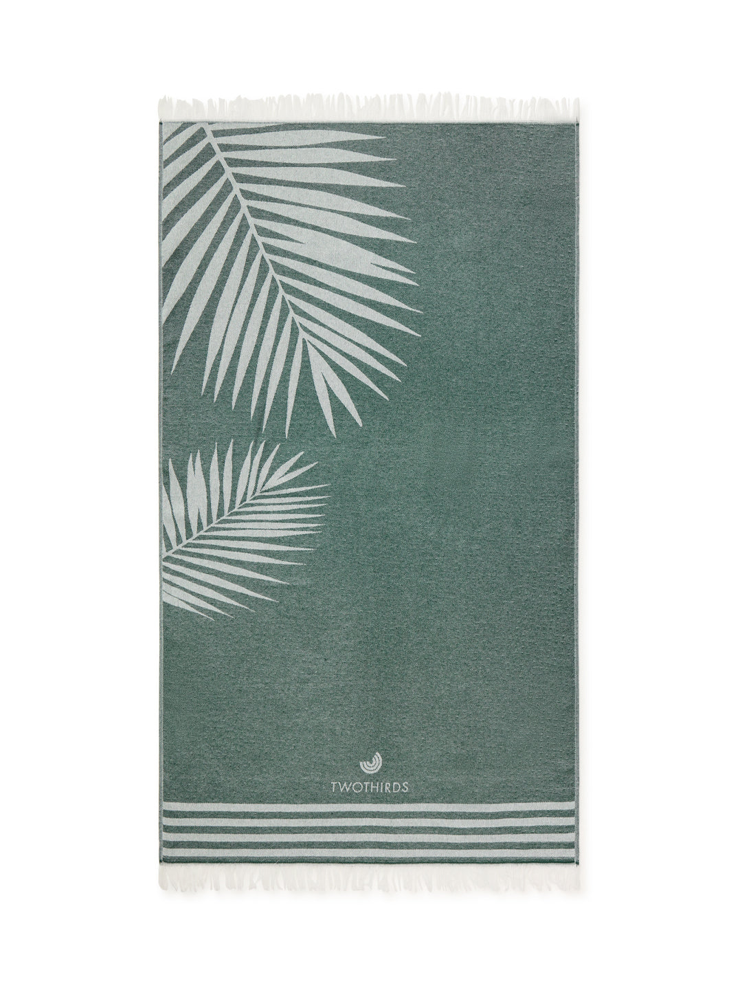 Beach Towel Palm Leaves - Green