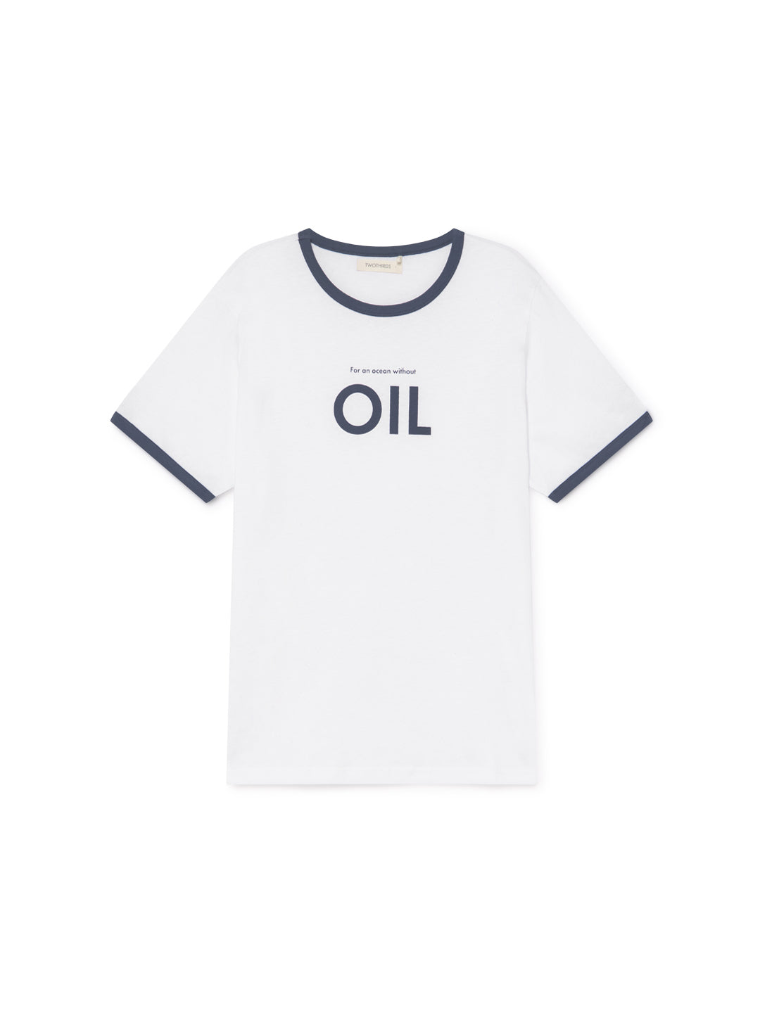 TWOTHIRDS Mens Tee: Thunberg - OIL front