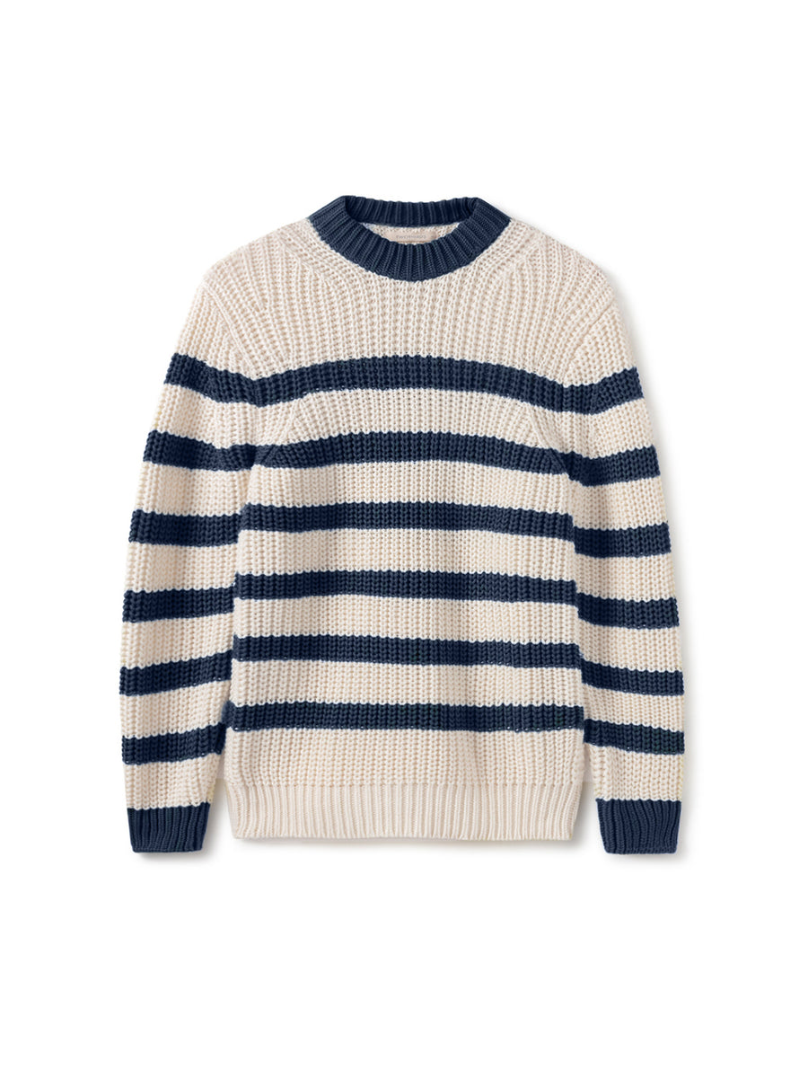Knits Men - Walker - Navy Stripes | Fair Fashion by TWOTHIRDS