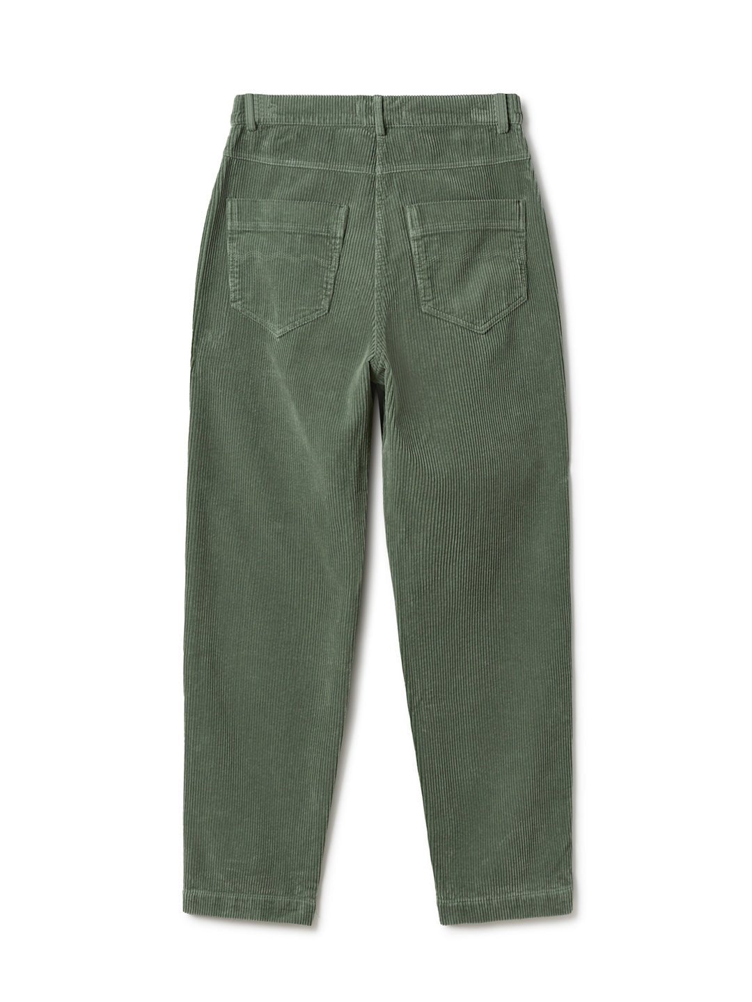Washed green high waist pants