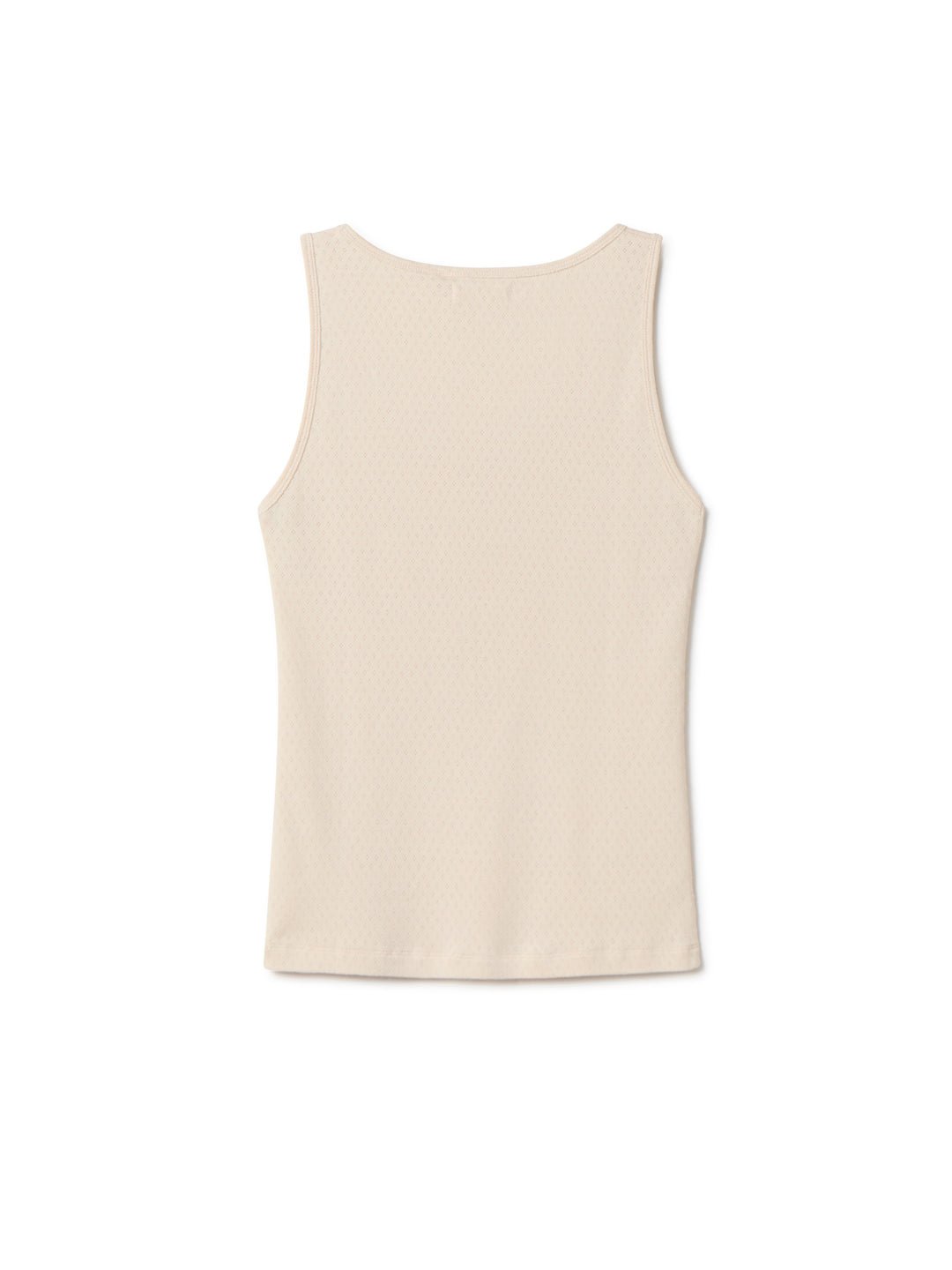 Organic Pointelle Tank - Ecru