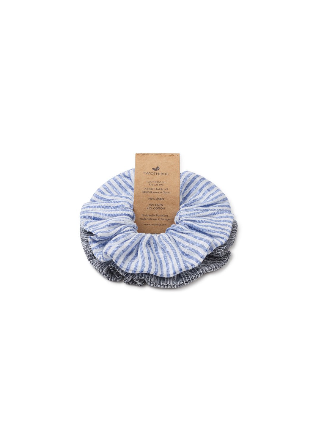 Scrunchies - Striped Linen