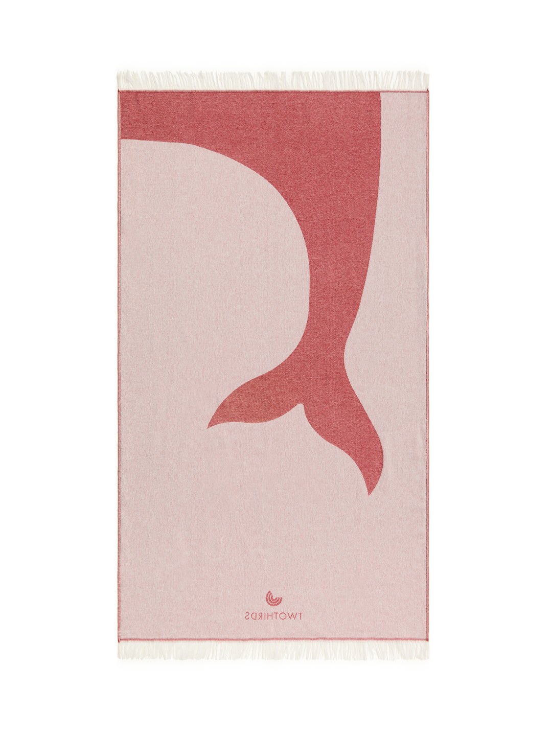 Travel Towel Whale Tail - Clay
