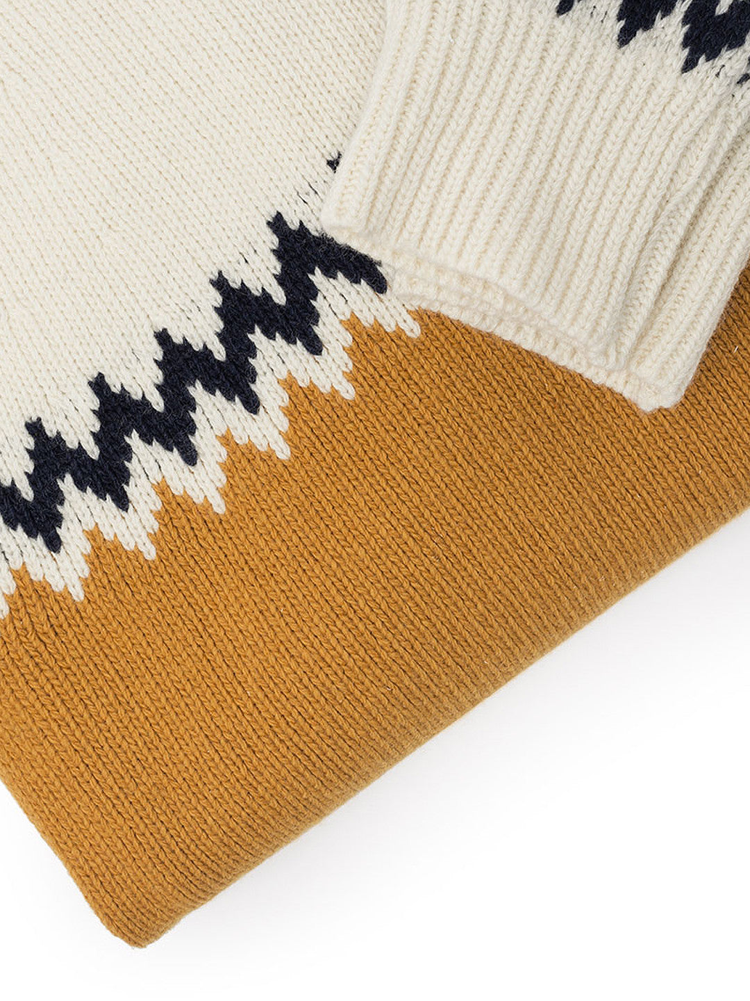 Eco-fashion long-sleeve knit from two thirds in camel